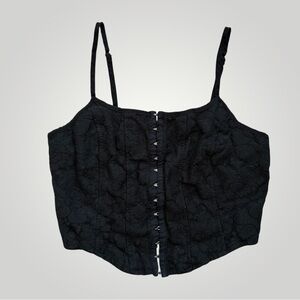Black Lace Corset Top